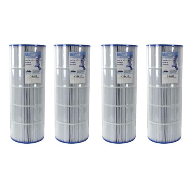 Unicel 8.94 in. Dia 120 sq. ft. Pool Replacement Filter Cartridge (4-Pack)