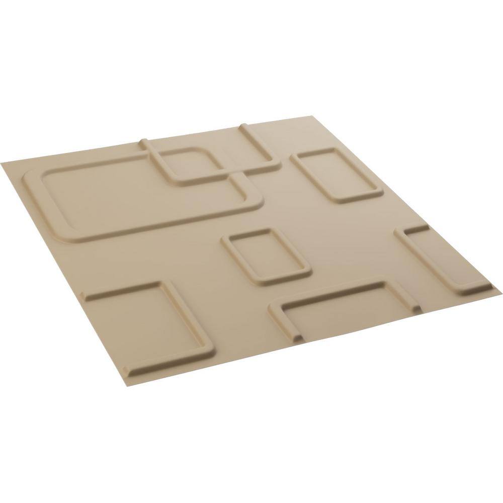 Odessa 20" Smokey Beige 3D Textured PVC Wall Panel