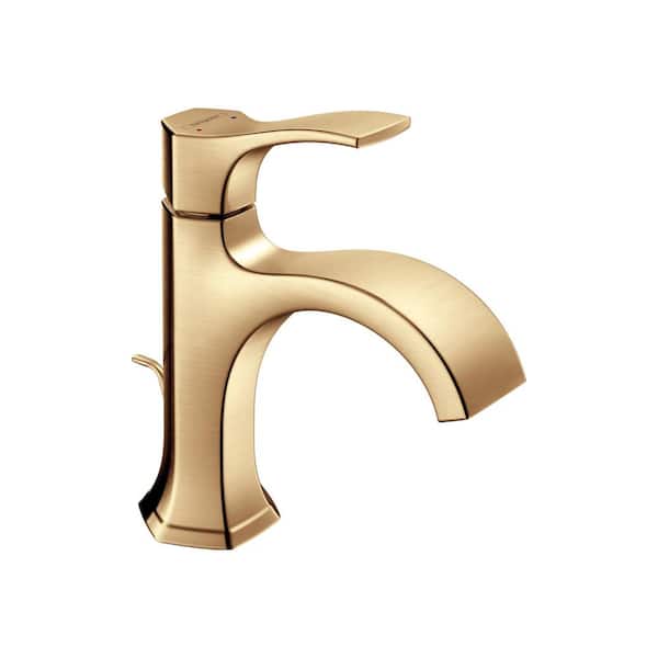 Hansgrohe Locarno Single Handle Single Hole Bathroom Faucet in Brushed Bronze