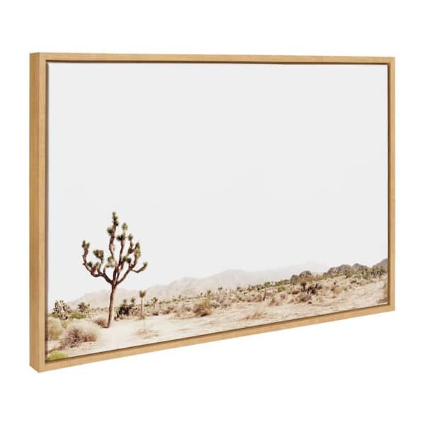 Sylvie "Lone Joshua Tree" by Amy Peterson Art Studio Natural Framed Art Print 33 in. x 23 in.