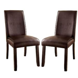 Gladstone I Contemporary Dark Walnut Side Chair (Set of 2)