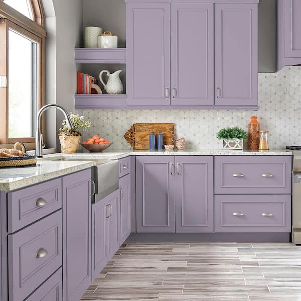 BEHR PREMIUM 1 gal. #S100-3 Courtly Purple Satin Enamel Interior