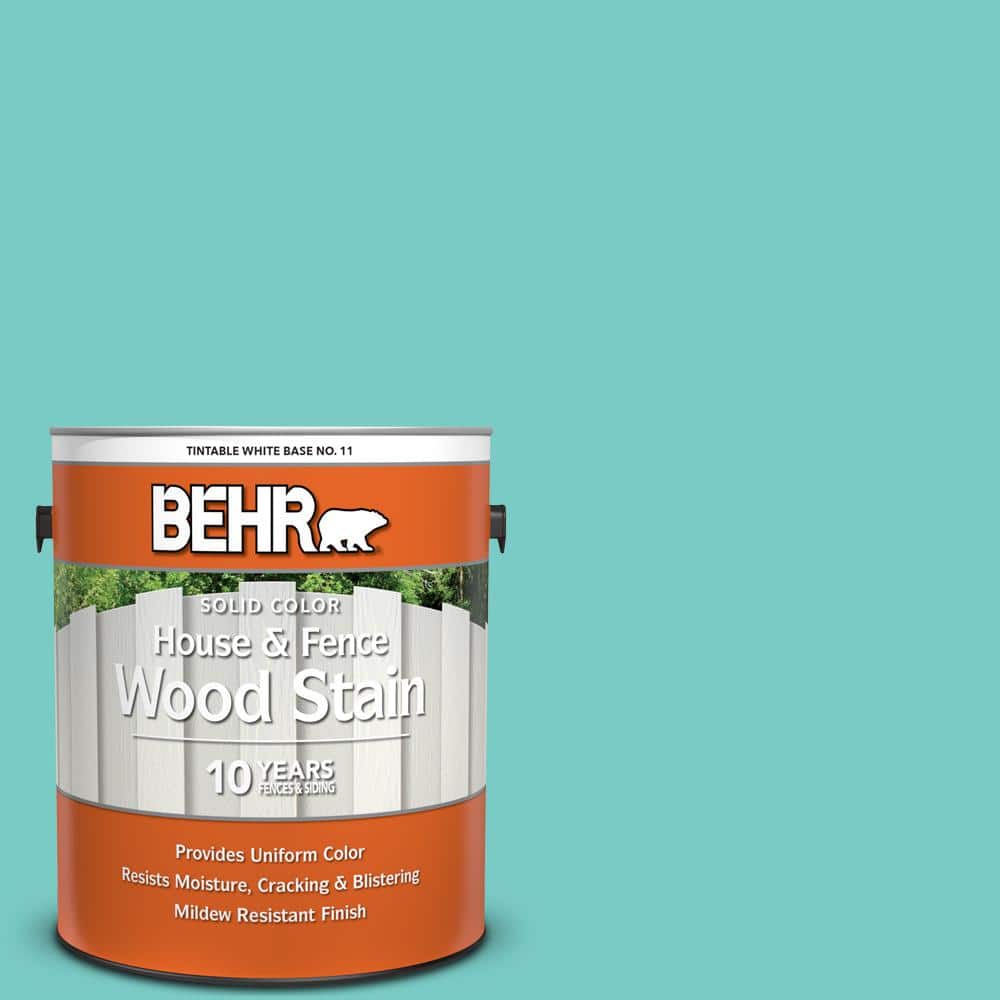 1 gal. #BIC-39 Blue Green Gem Solid Color House and Fence Exterior Wood Sta