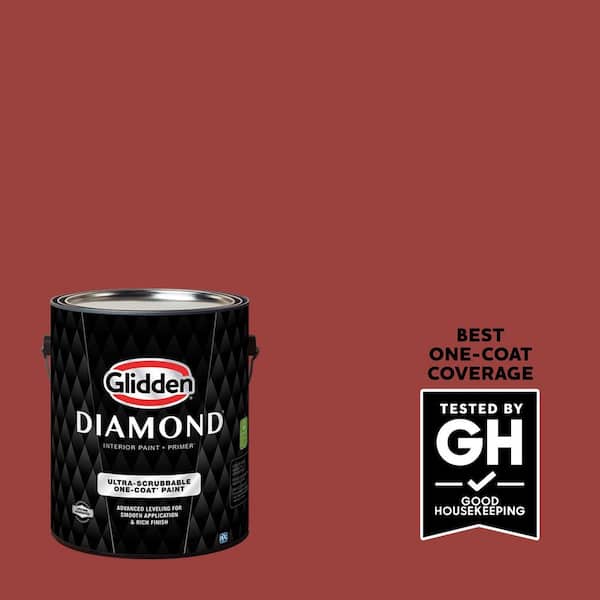Glidden Diamond 1 gal. PPG1058-7 Autumn Ridge Satin Interior Paint with Primer