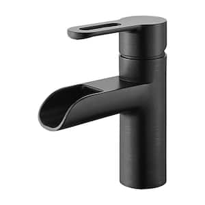 Waterfall Single Hole Single-Handle Bathroom Faucet in Oil Rubbed Bronze