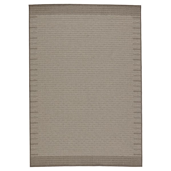 Jaipur Living Poerava Gray/Taupe 4 ft. x 6 ft. Coastal Indoor/Outdoor Area Rug