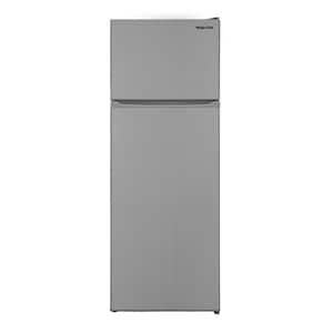 7.4 cu. ft. Built In and Standard Apartment Size Top Freezer Refrigerator in Stainless Steel