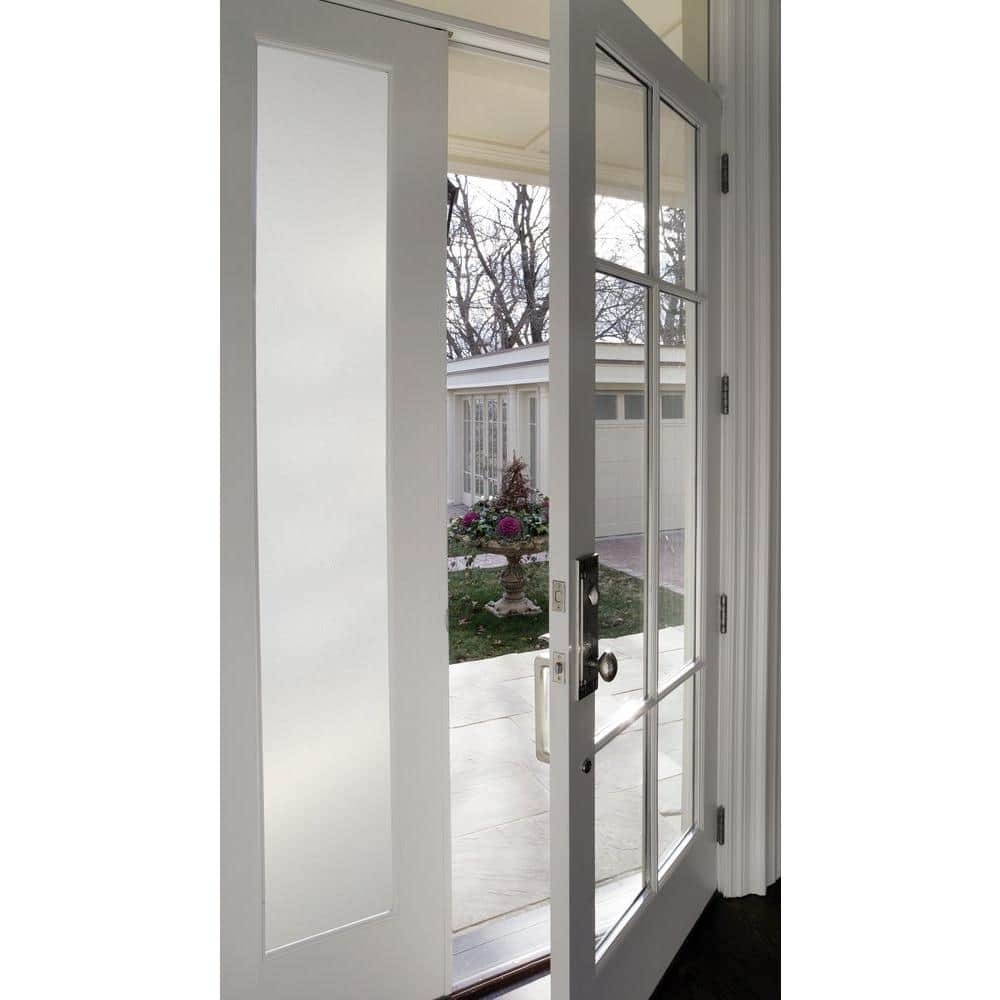 Frosted Vinyl Etched Glass Sidelight Window Film 12" x 83"