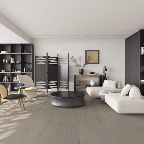 SELKIRK FLOORS Strand Woven Modest Slate 1/2 in. T x 5 in. W x 72