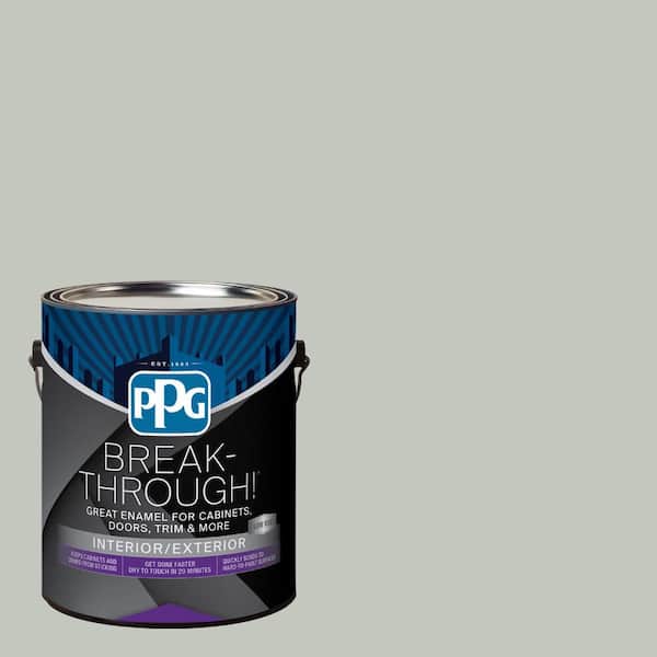 Break-Through! 1 gal. PPG1033-3 Silent Storm Satin Door, Trim & Cabinet Paint