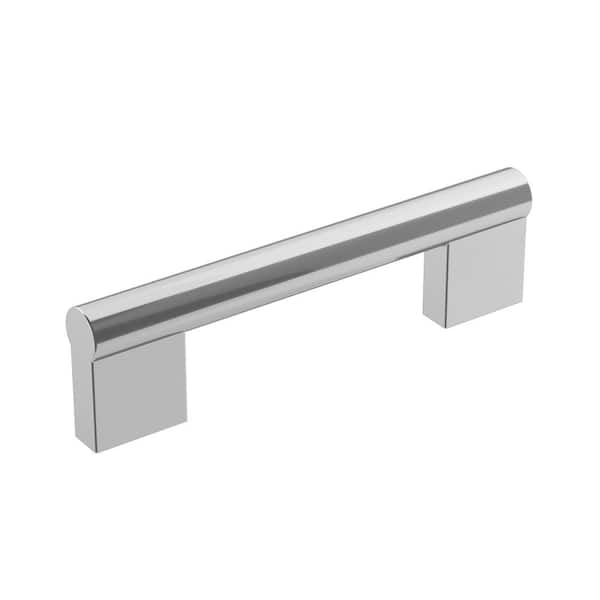 Amerock Versa 3-3/4 in. (96mm) Modern Polished Chrome Bar Cabinet Pull