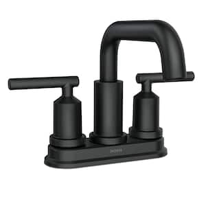 Breese 2-Handle 4 in. Centerset Bathroom Faucet in Matte Black