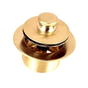 1.865 in. Overall Diameter x 11.5 Threads x 1.25 in. PresFlo Bathtub Closure, Polished Brass