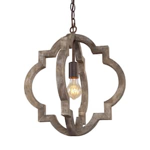 Farmhouse Rustic Bronze Island Chandelier Globe Cage Lantern Pendant 1-Light Modern Adjustable Hanging Ceiling Light
