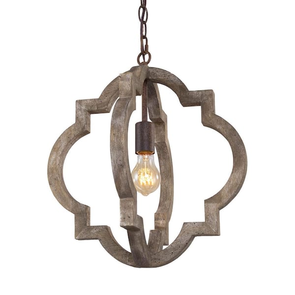 LNC Farmhouse Rustic Bronze Island Chandelier Globe Cage Lantern Pendant 1-Light Modern Adjustable Hanging Ceiling Light