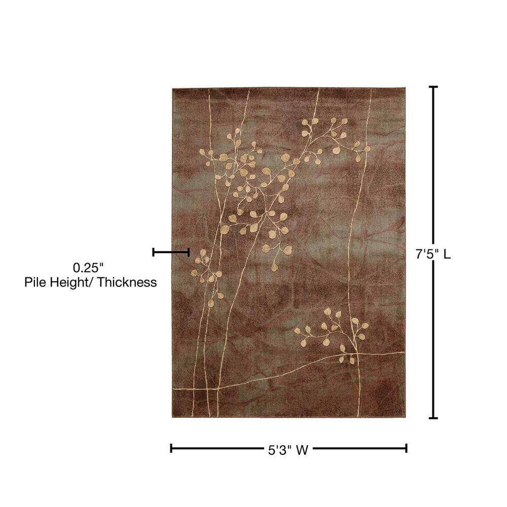 Handmade Multicolor Traditional Memory Foam Rug - 5' x 7'