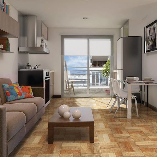 Alabama Natural 12 in. x 12 in. Ceramic Floor and Wall Take Home Tile Sample