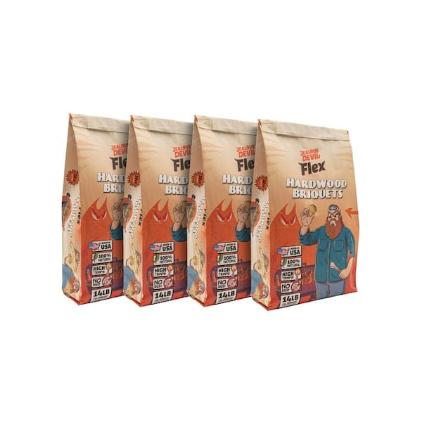 14 lbs. Flex Hardwood Grilling Briquettes 4-Pack