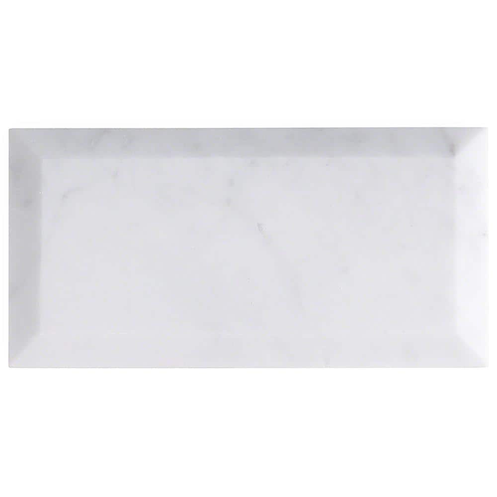 Carrara White Marble 3x6 Subway Wall Tile