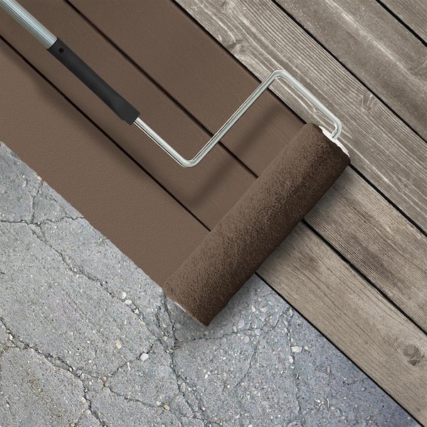 5 gal. #PFC-35 Rich Brown Low-Lustre Enamel Interior/Exterior Porch and Patio Floor Paint