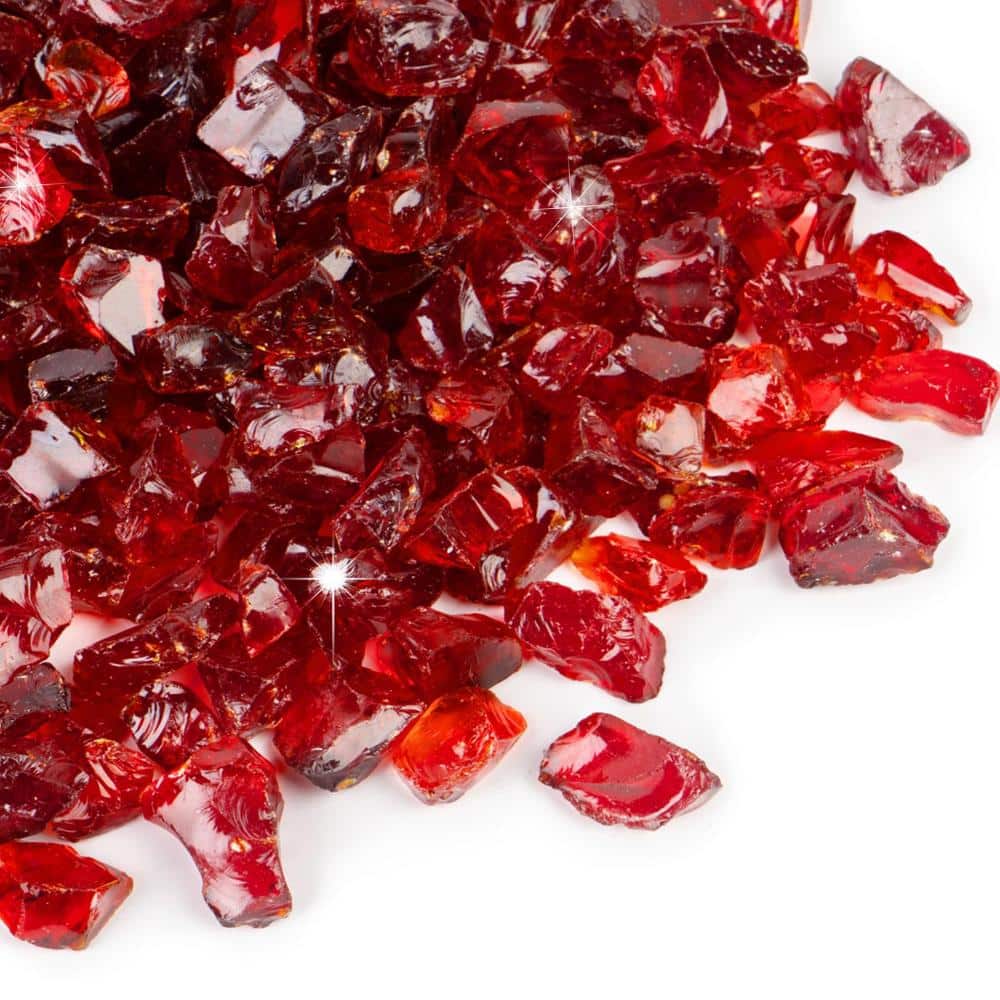 1/2 in. 20 lbs Red Fire Glass for Propane Fire Pit, Fireplace and Fire Pit Table price history on PriceWatchPro