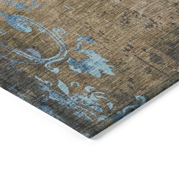 Chantille Machine Washable Indoor/Outdoor Abstract ACN1788 Taupe 10 ft. x 14 ft. Area Rug