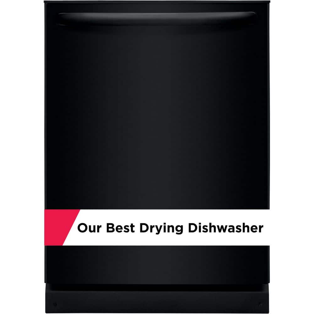 Frigidaire 24 in Top Control Built In Tall Tub Dishwasher with Plastic Tub in Black with 4-cycles FDPH4316AB - The Home Depot