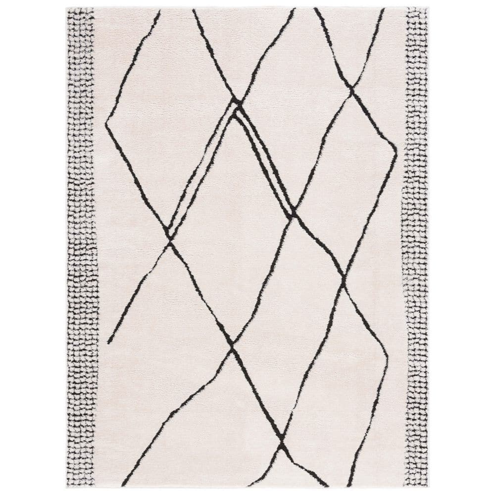 Melody 4 ft. x 6 ft. Ivory/Black Abstract Diamond Area Rug price history on PriceWatchPro