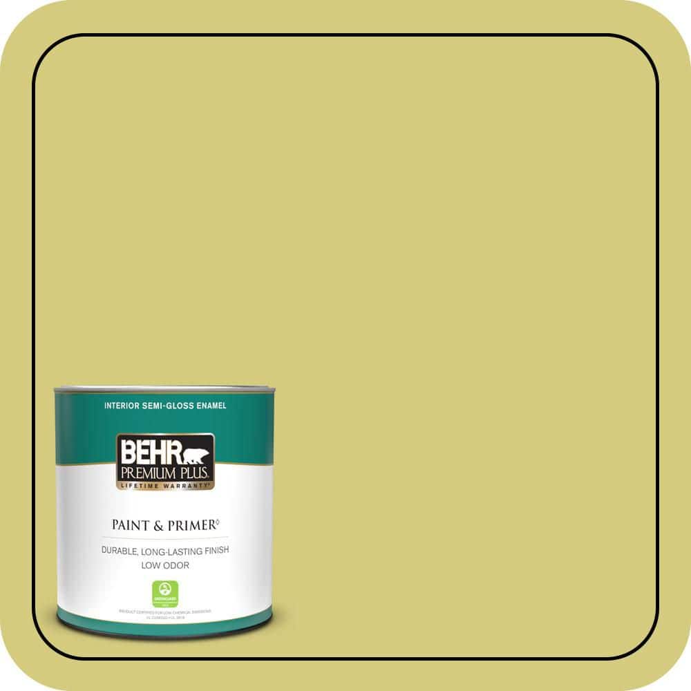 1 qt. #P350-4 Spring Grass Semi-Gloss Enamel Low Odor Interior Paint & Primer price history on PriceWatchPro