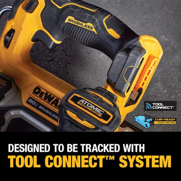DEWALT - ATOMIC 20V MAX Cordless Brushless Compact 1-3/4 in. Bandsaw and (1) 20V MAX Premium Lithium-Ion 5.0Ah Battery