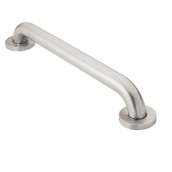 32 in. Concealed Screw Slip-Resistant Bathroom Safety Grab Bar for Elderly in Peened Stainless Steel