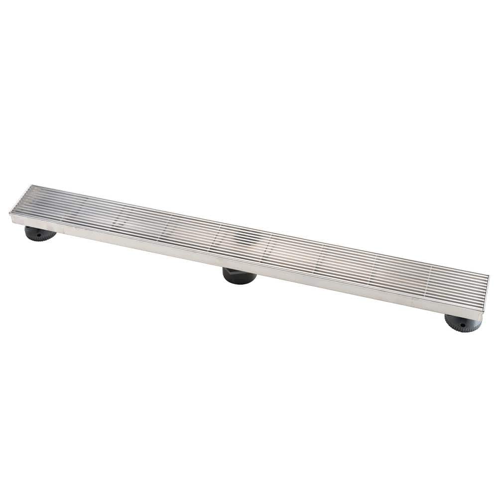 Oatey Designline 32 in. Stainless Steel Linear Shower Drain with Wedge Wire Pattern Drain Cover