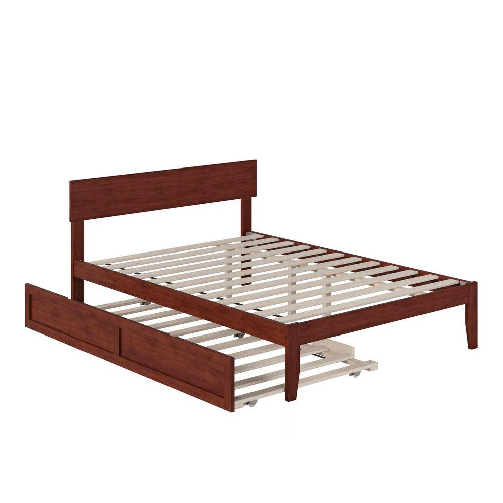 AFI Boston Walnut Full Bed With Twin Trundle AG8111234 - The Home Depot