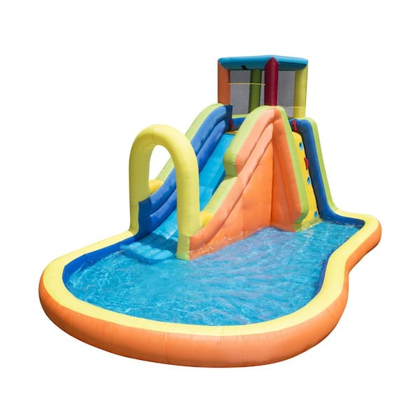 BANZAI Inflatable Multi-Colored Pinata Bash Party Slide Aquatic Activity Play Center