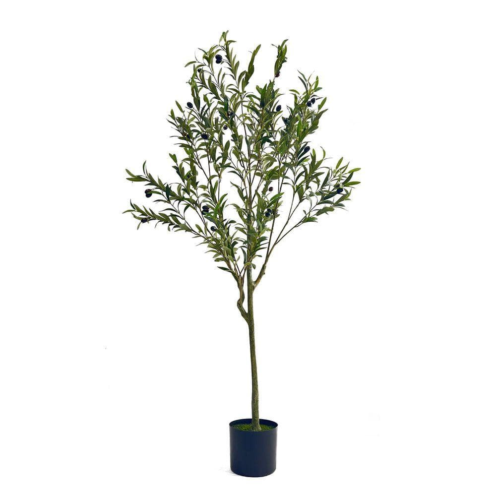 高橋オリア大樹 OPICUTE 4.8 ft. Artificial Olive Tree in Pot TREE-70527.00 - The