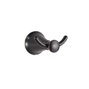 Pasadena Wall Mounted Double Robe Hook in Tuscan Bronze