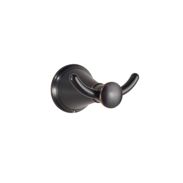 Pfister Pasadena Wall Mounted Double Robe Hook in Tuscan Bronze