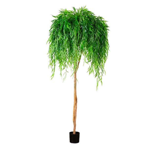 Nearly Natural 8 ft. Willow Artificial Tree (Real Touch)