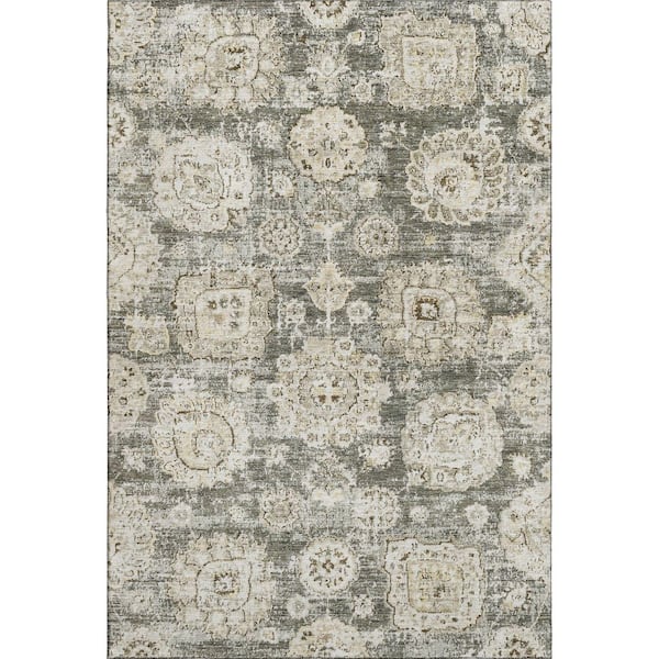 Addison Rugs Mayfield Premium Machine Washable Indoor/Outdoor Geometric AMF634 Taupe 2 ft. 6 in. x 3 ft. 10 in. Area Rug