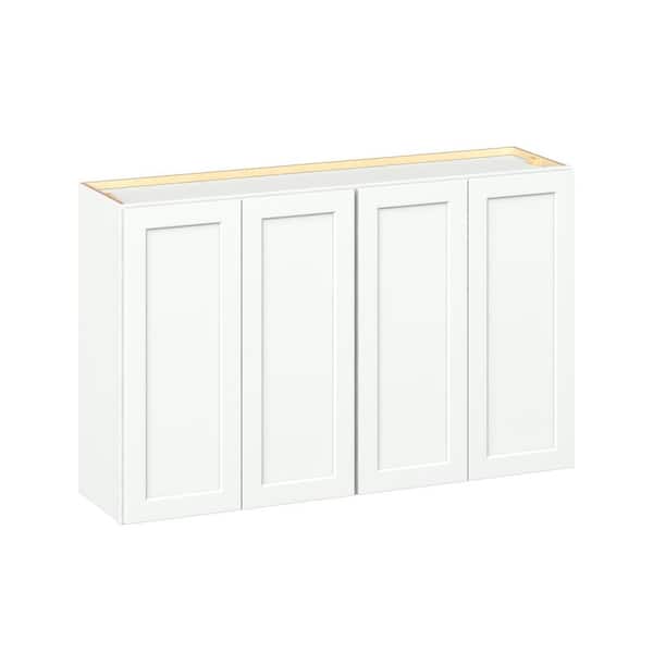 Emerson Pure White Wall 4-Door Ready to Assemble Kitchen Cabinet (48 in. W x 30 in. H x 12 in. D)