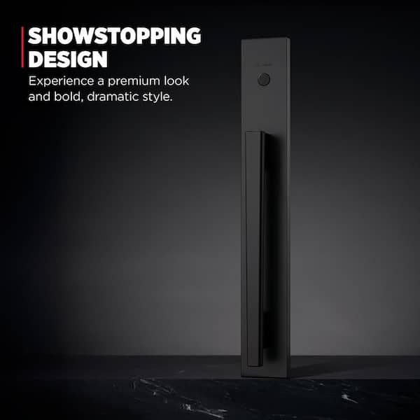 Kwikset Caerus Matte Black Non Functioning Dummy Door Handleset