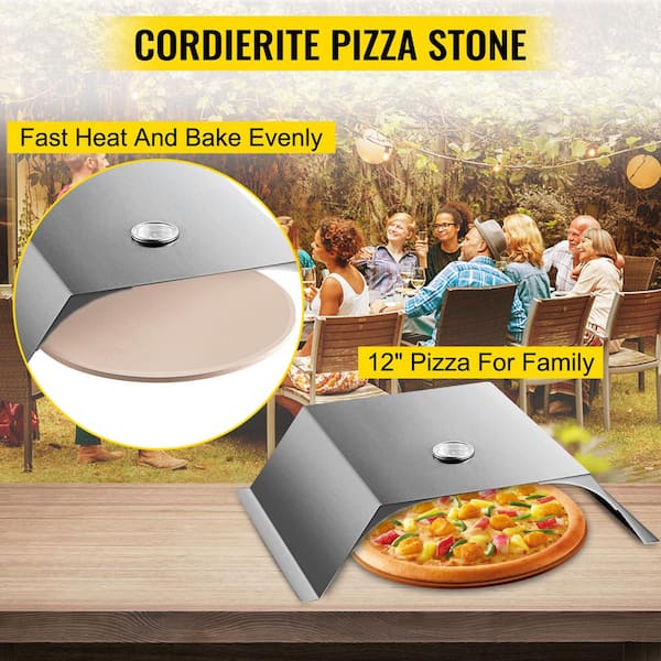 fryser Utallige stressende VEVOR Pizza Oven Kit with Pizza Chamber, 10 in. x 11.8 in. Pizza Peel, 13  in. Round Pizza Stone fit for 22 in. Charcoal Grill BSKXBXGPSLFJ3JT01V0 -  The Home Depot