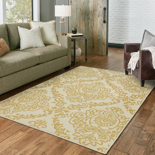 Bimini Cream 9 ft. x 13 ft. Indoor/Outdoor Patio Area Rug