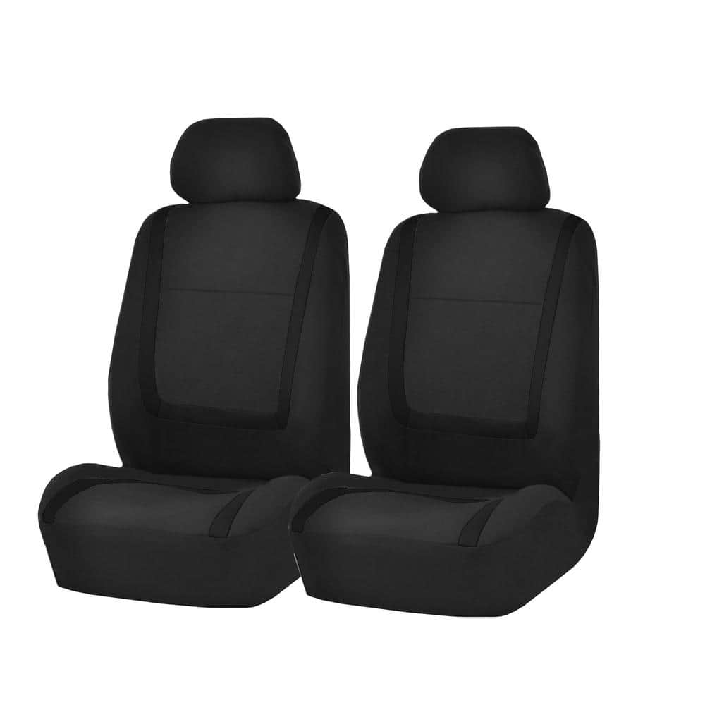 FH Group Unique Flat Cloth 23 in. x in. x 47 in. Full Set Car Seat Covers  DMFB032114BLACK The Home Depot