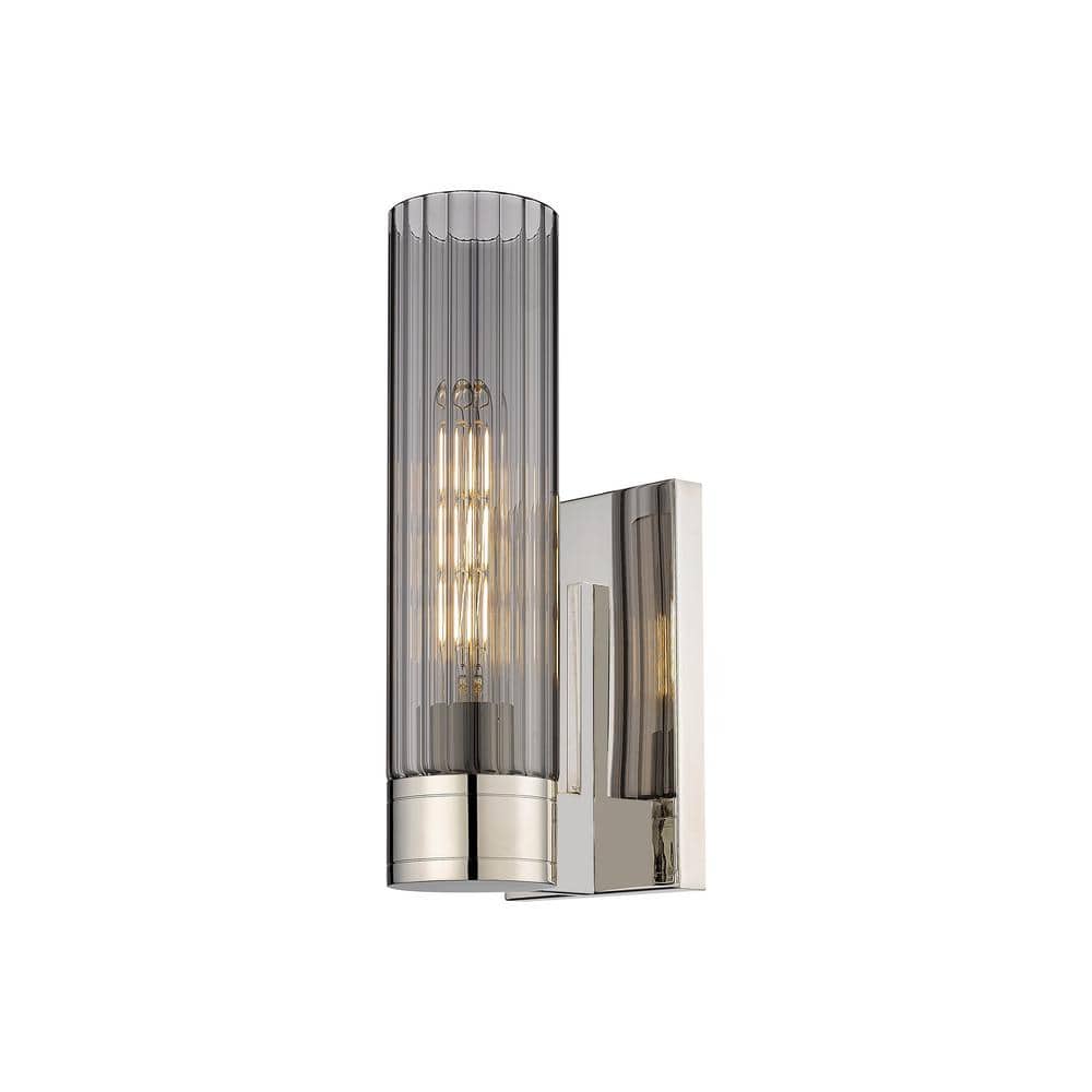 Empire 1-Light Polished Nickel Wall Sconce with Glass Shade price history on PriceWatchPro