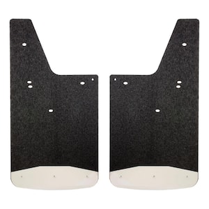 Front or Rear 12" x 23" Textured Rubber Mud Guards, Select Nissan Titan, XD