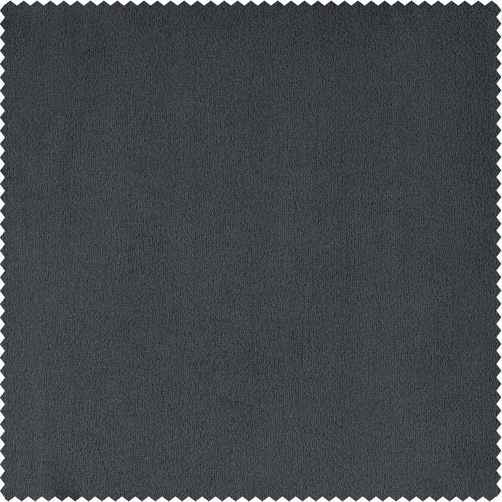 Natural Grey 100W x 96L Velvet Blackout Curtains