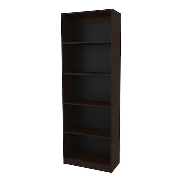 11.80 in. W x 24.70 in. D x 71 in. H Brown Wood Freestanding Linen Cabinet w/5-Shelves in Walnut
