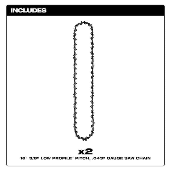 16 in. Chainsaw Chain (2-Pack)