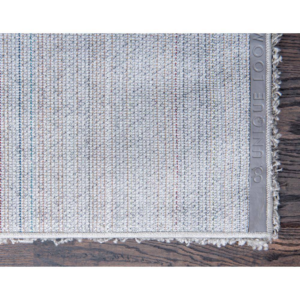 Cloud Gray High Pile Shag Rectangular Area Rug